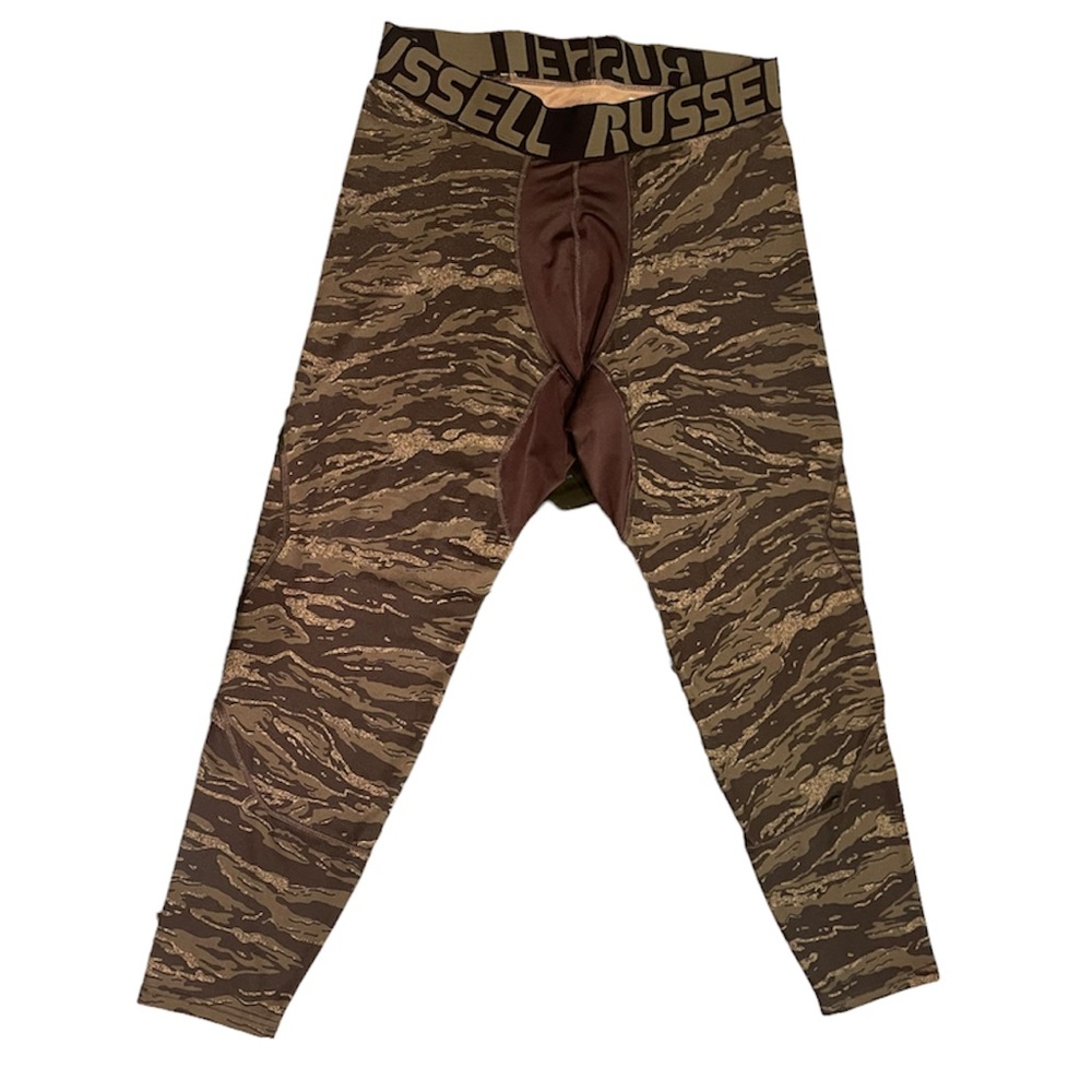 Russell Camo Pattern Base Layer Spandex Pants - image 4